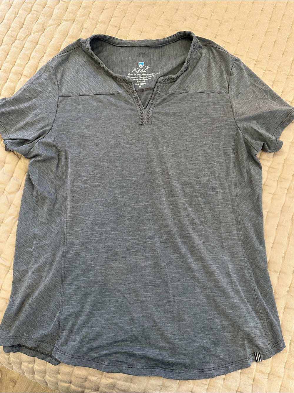 Women’s Short Sleeve Kuhl Tee - Charcoal Gray